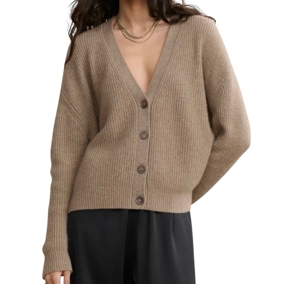 Jenni Kayne Sweaters - Jenni Kayne Boyfriend Alpaca Wool Blend V-Neck Button-Up Cardigan Sweater